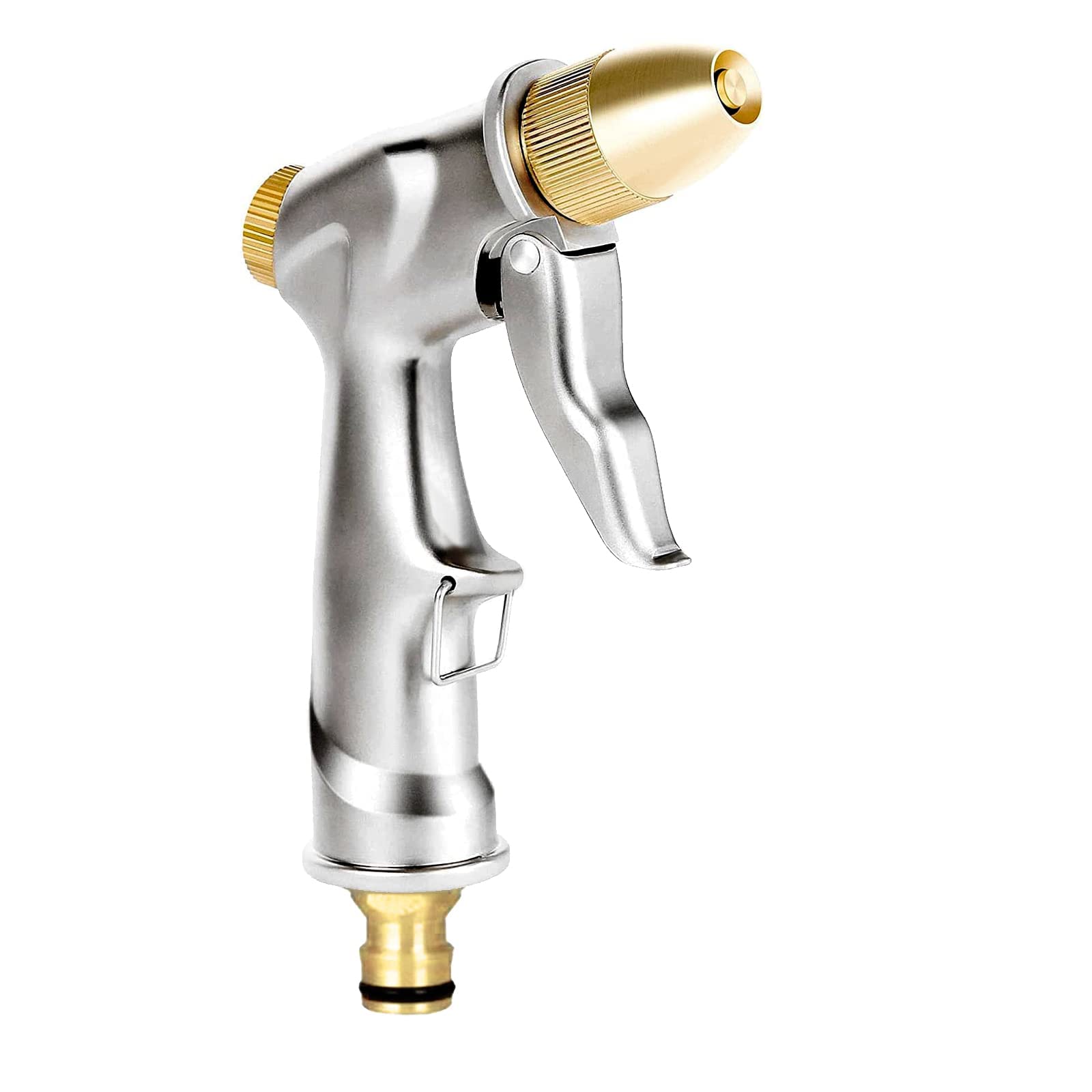 Garden Hose Nozzles, Heavy Duty Metal Nozzle Sprayer, Adjustable Watering Mode, Brass Nozzles with Quick Connectors, for Hand Watering Plants and Lawn, Car Washing, Patio, and Pet
