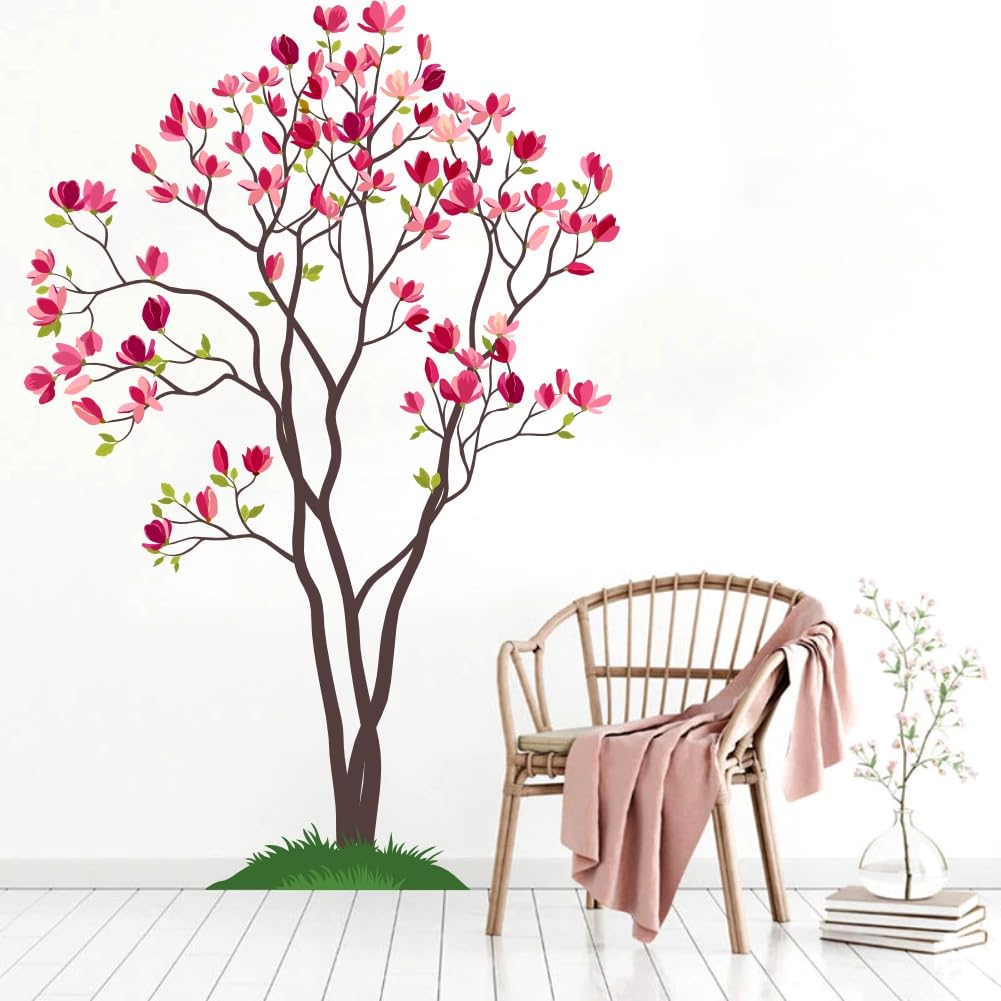 CAVE ART  Pink Cherry Blossom Tree Decal Wall Stickers for Living Room  - CA241 (PVC Vinyl - 120 cm X 80 cm) (B0CH5DPN36) Amazon Price History, Amazon Price Tracker
