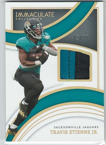 2022 Panini Immaculate Travis Etienne Jr. Jersey Patch Card #'d /99