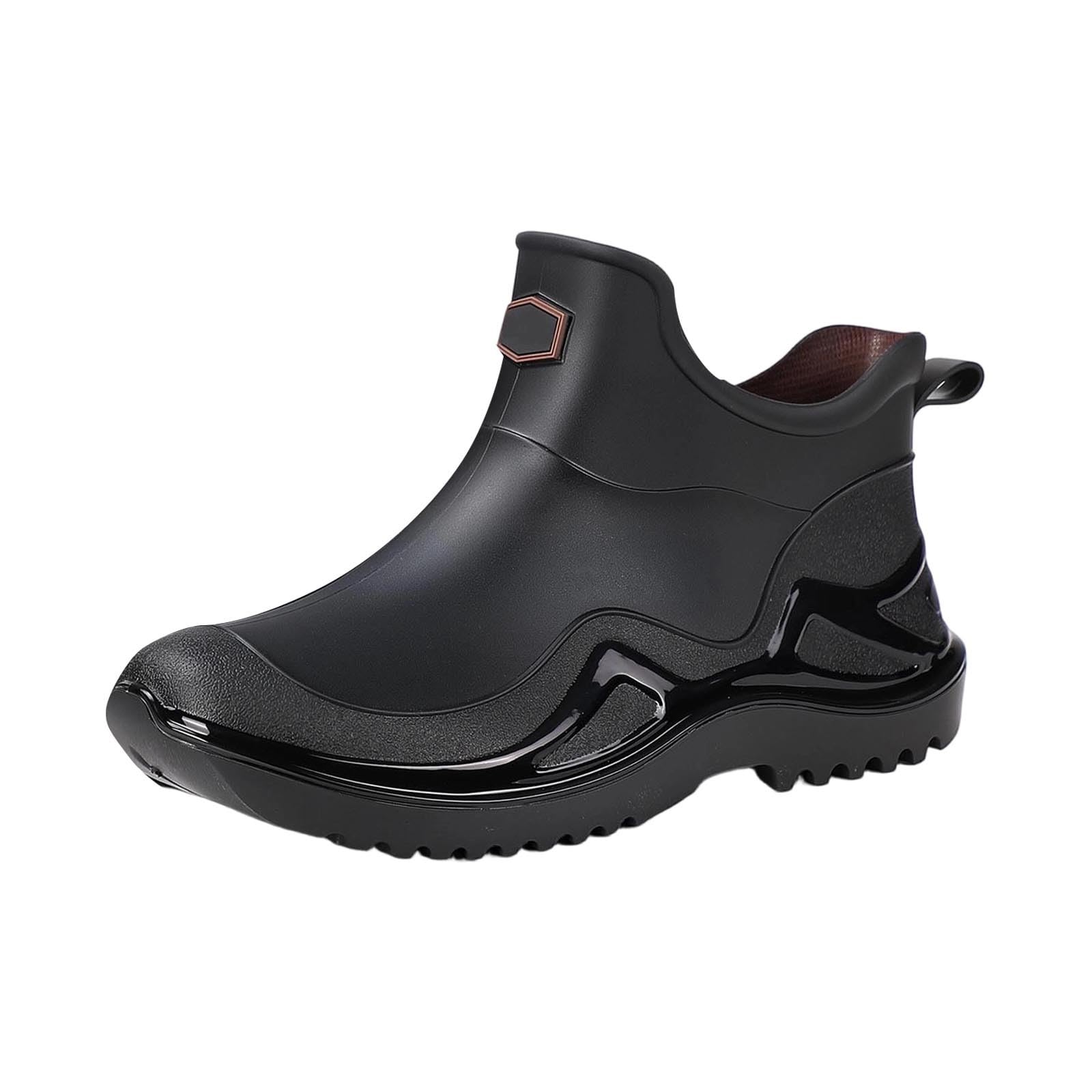 Gartenschuhe Winter Herren Gummistiefel Garten Damen Freizeit Gummischuhe Erwachsene Arbeit Regenstiefel Leicht Stiefeletten Wasserdicht