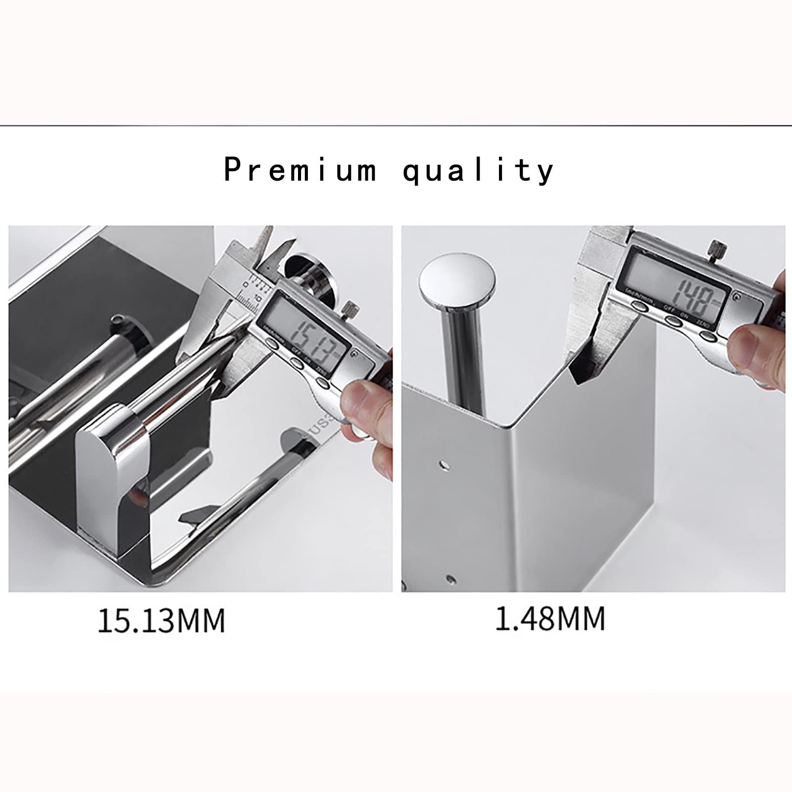 Toilettenpapierhalter, Klopapierhalter mit Ablage, Toilettenpapierhalter Ohne Bohren Selbstklebend, für WC Bad und Kitchen Edelstahl Toilettenpapieraufbew Silber Badezimmer Deko