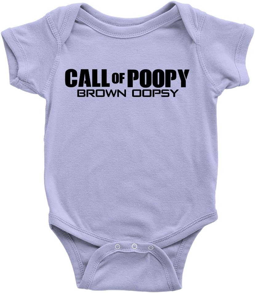 Call of Poopy Babygrow Funny Joke Video Gaming Duty Gift Present New Baby