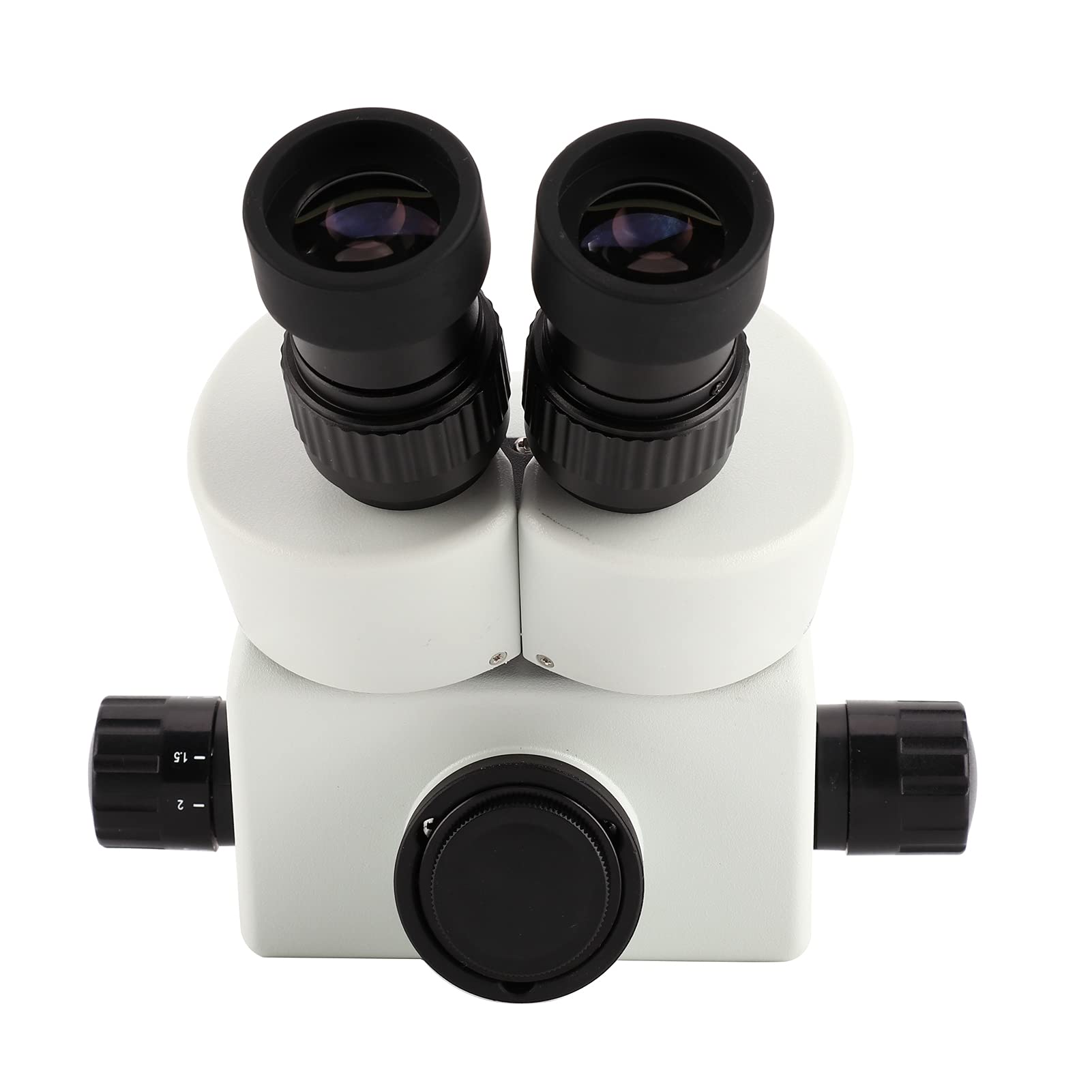 ViaGasaFamido Microscopio Trinocular 7X-45X, Lente de Zoom 0.7-4.5X, Ocular WF10X 30mm, Inclinación 45 Grados, Rotación 360 Grados, para Observación con Microscopio Estéreo (con Lente Objetivo 2.0X)