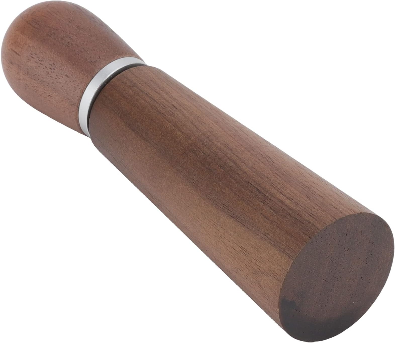 Coffee Distribution Tool, Fine Polished Ergonomic Handle Save Effort Coffee Distributor Walnut Base for Home (Straight Needle)