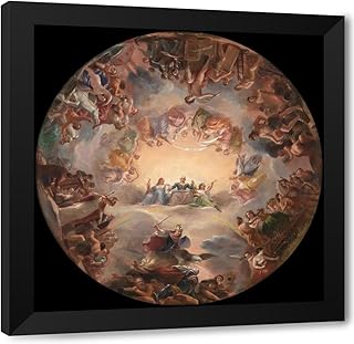 ArtDirect Study for the Apotheosis of Washington in the Rotunda of the United States Capitol Building (ca. 1859-1862) Custom Framed Art Print Giclee Print or Canvas Options with Various Sizes and Customization by Constantino Brumidi