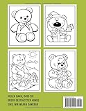 Süßes Bären Malbuch für Kinder: Enthält 30 exklusive Bären-Malvorlagen im | Geschenke für Ihre Süßen zum Ausmalen und Spaß haben