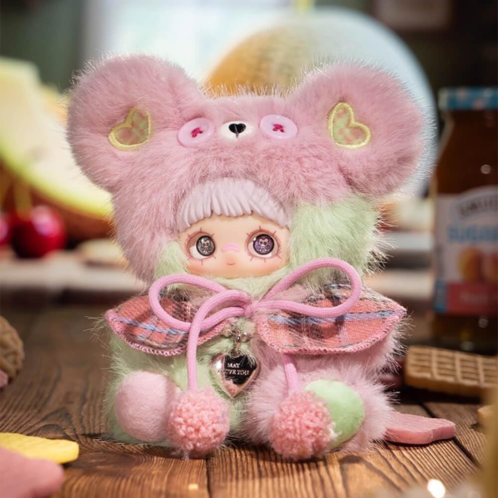 niannyyhouse Plüsch Puppe Blindbox, Maymei Cookie Series, 14 cm gefüllte Plüsch-Schlüsselanhänger, süße Sammlergeschenke (8 Stück)