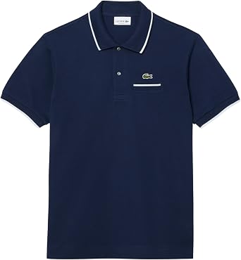 Lacoste Mens Classic Fit Pocket Accent L.12.12 Polo Shirt