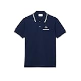 Men's L.12.12 Short Sleeve Classic Fit Contrast Collar Polo