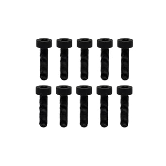10PCS Black GR2 Titanium DIN912 Hex Socket Head Cap Screws M2x4mm