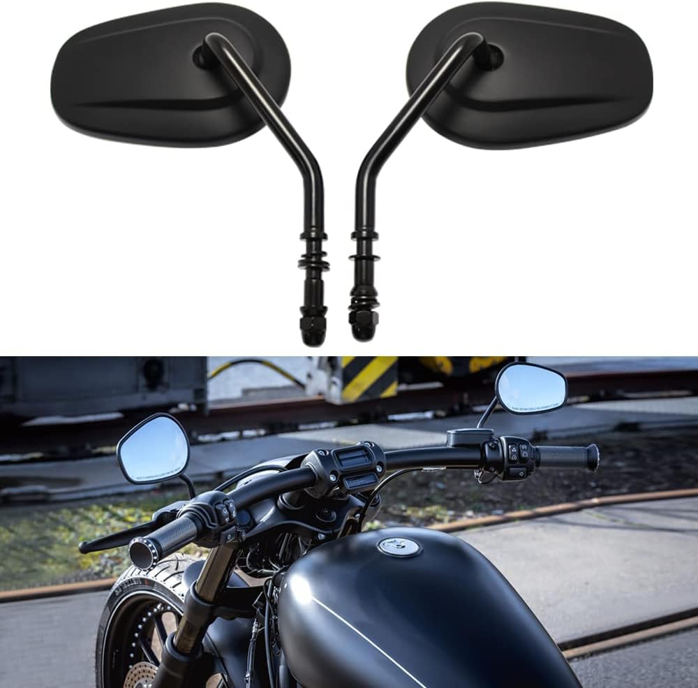Sxs Mirrors 8mm Teardrop Rearview Mirrors Fit For Harley Davidson