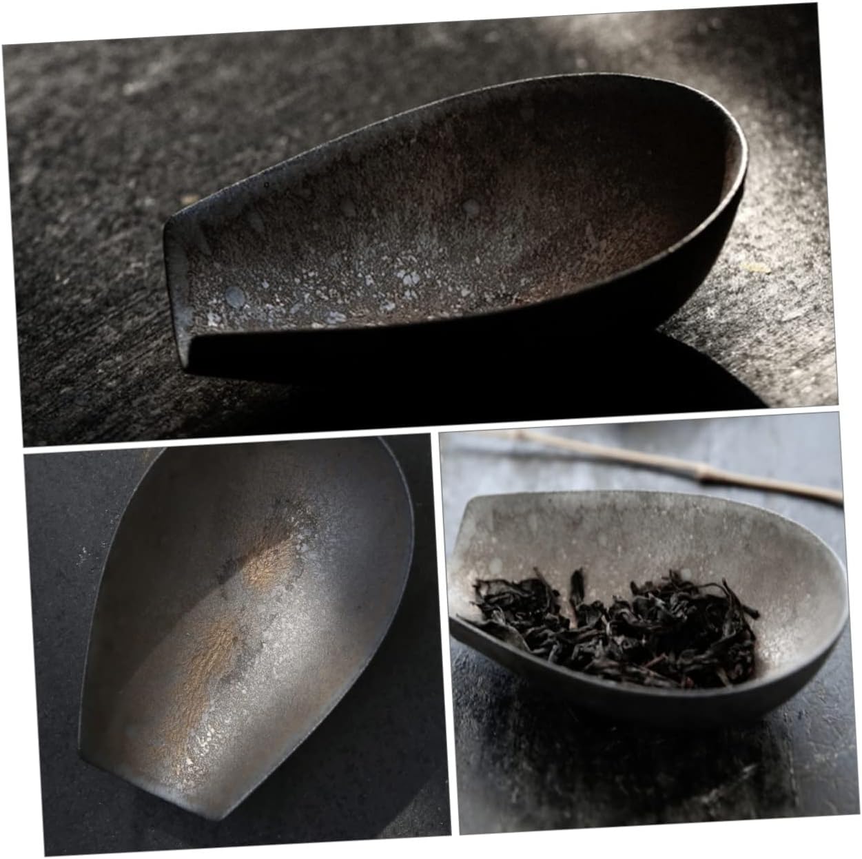 Garneck Golden Tea Scoop Shovel for Loose Leaf Tea 304 Stainless Steel Easy to Use for Home and Office Brewing