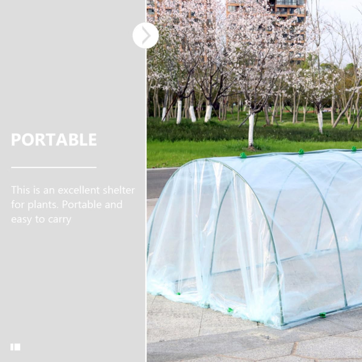 Serra da Giardino in Plastica Verde, Copertura Trasparente per Piante