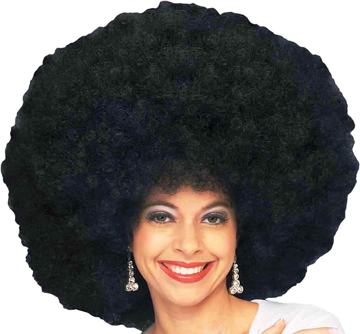 Forum Novelties Unisex Deluxe Mega Afro Costume Wig,, Black, One Size