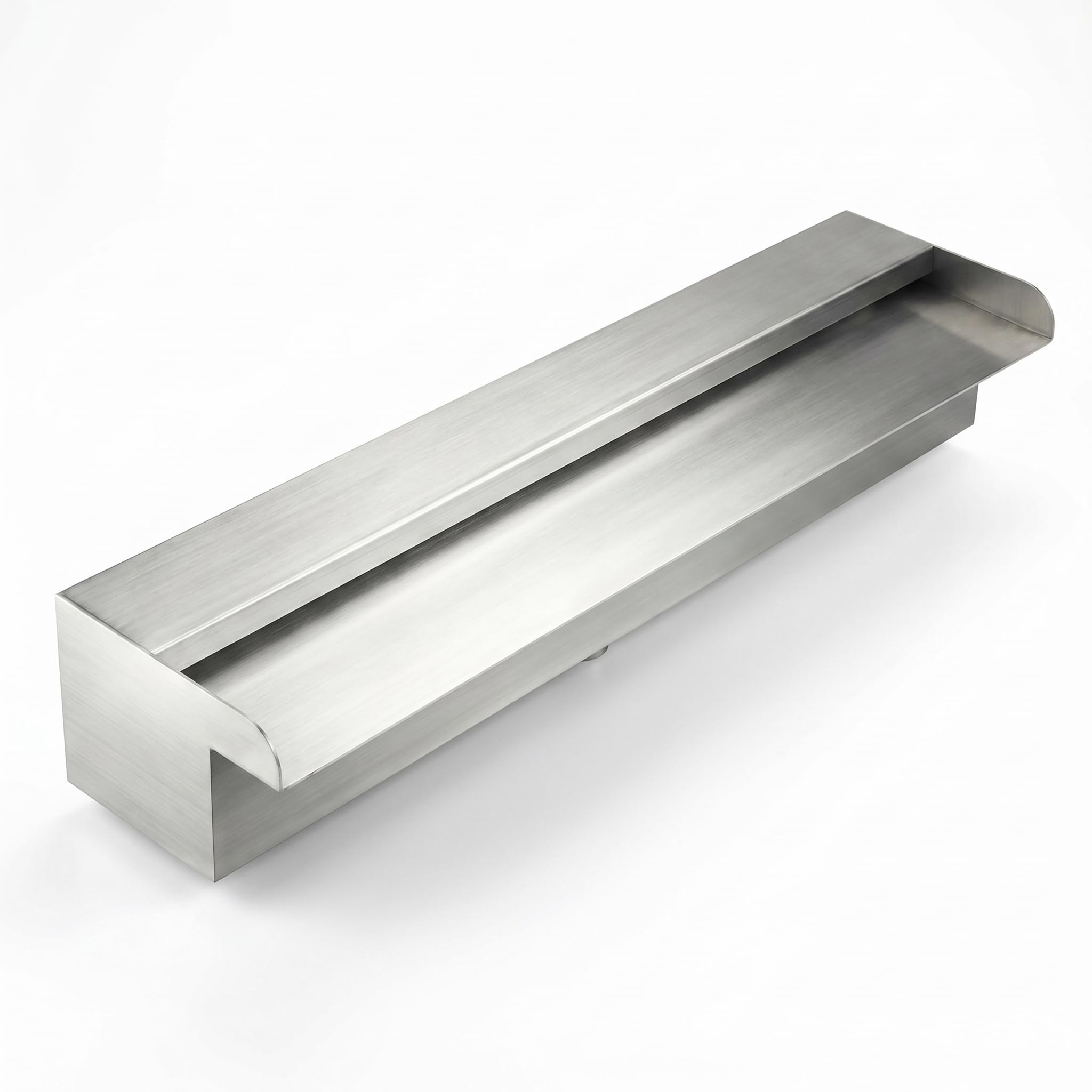 304 Stainless Steel Pool Waterfall Fountain Wall Mounted Spillway, Rectangular Cascade Water Feature for Swimming Pool, Pond, Garden, Landscape Decor, Outdoor (20 CM)-image-20