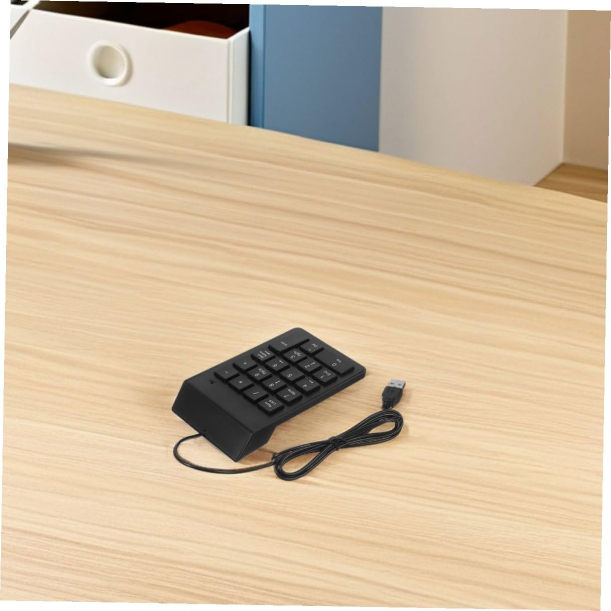 2pcs USB Numeric Keypad 18-Key Wired Number Pad for Financial Accounting Data Entry Compatible with Laptop PC Desktop Notebook