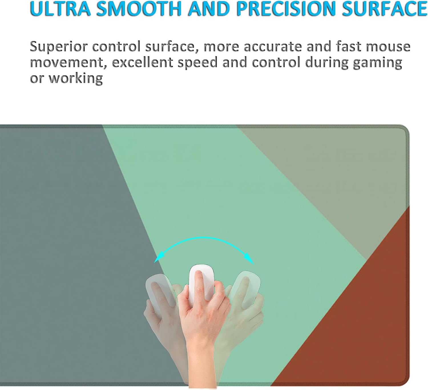 LL-COEUR XXL Gaming Mouse Pad Computer Keyboard Mat Office Desk Mat 120 x 60 cm (Colour 5, 1200 x 600 x 3 mm)