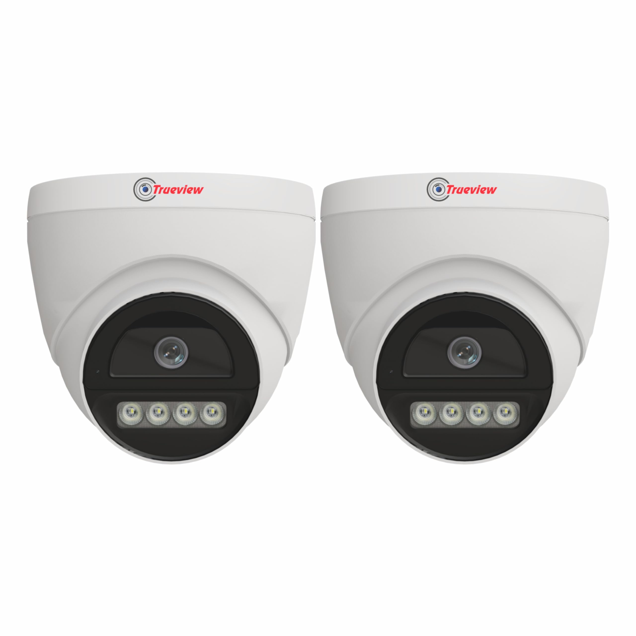 Trueview 2MP Dual Light HD Dome Wired CCTV Camera with Built-in Mic | Works with DVR (TVI/AHD/CVI/CVBS) | All Time Color Vision, 3.6mm Lens, 20M IR, 15M White LED | H.265 Compression (Pack of 2)-image-40