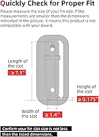 Vista 3 de Abahub Aleta central única SUP de 910 pulgadas con 1 tornillo de aleta sin herramienta, aletas de repuesto de SUP reforzadas con fibra de vidrio