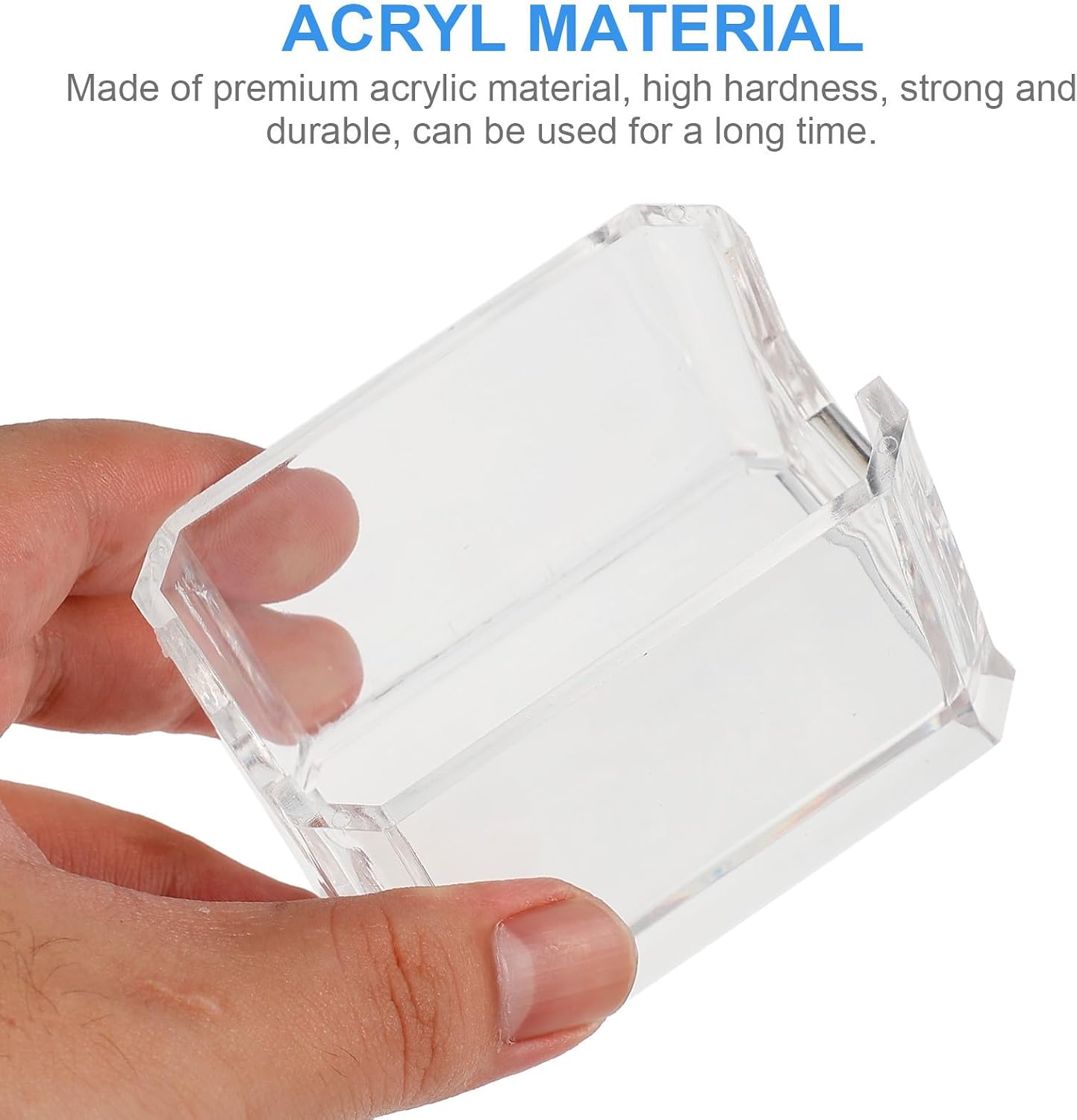 2pcs Acrylic Square Sugar Packet Storage Box Tea Bag Holder Organizer for Hotel Room and Restaurant Use