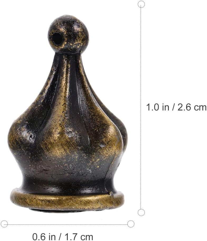 KALLORY 4Pcs Finials for Lamps Antique Style Decor for Floor and Table Lamps for DIY Projects and Home Decoration Bedroom Living Room and More