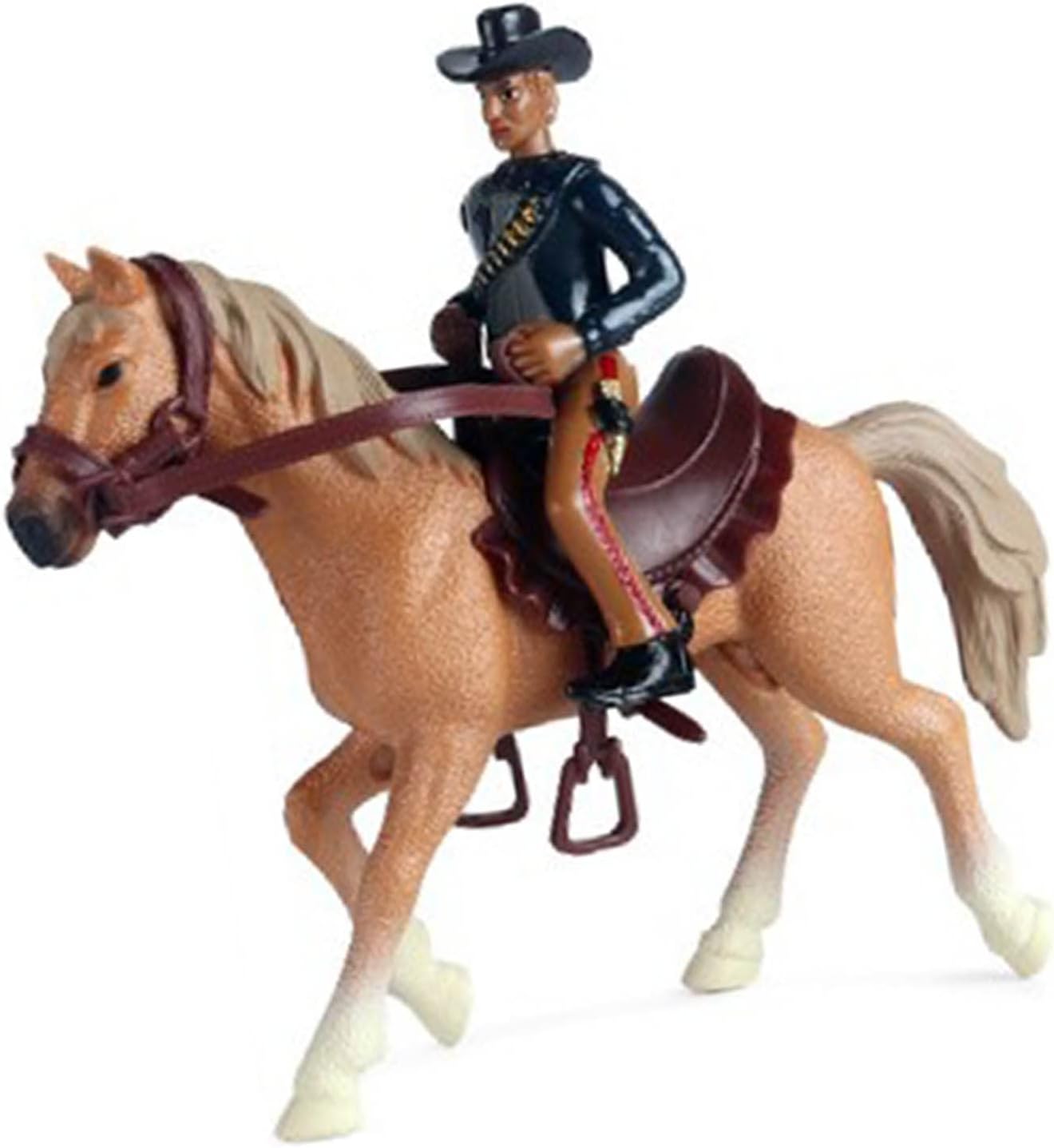 Horse Toy, Cowboy Horse Toy Lifelike Details Plastic Bright
