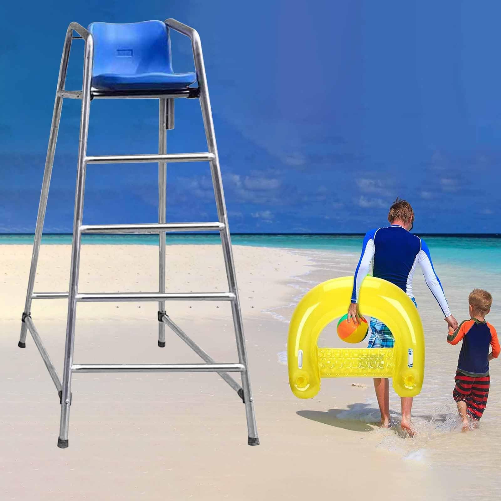 Chaise de sauvetage amovible – Tabouret d'observation antirouille pour parcs aquatiques, piscines, surveillance de sécurité à la plage