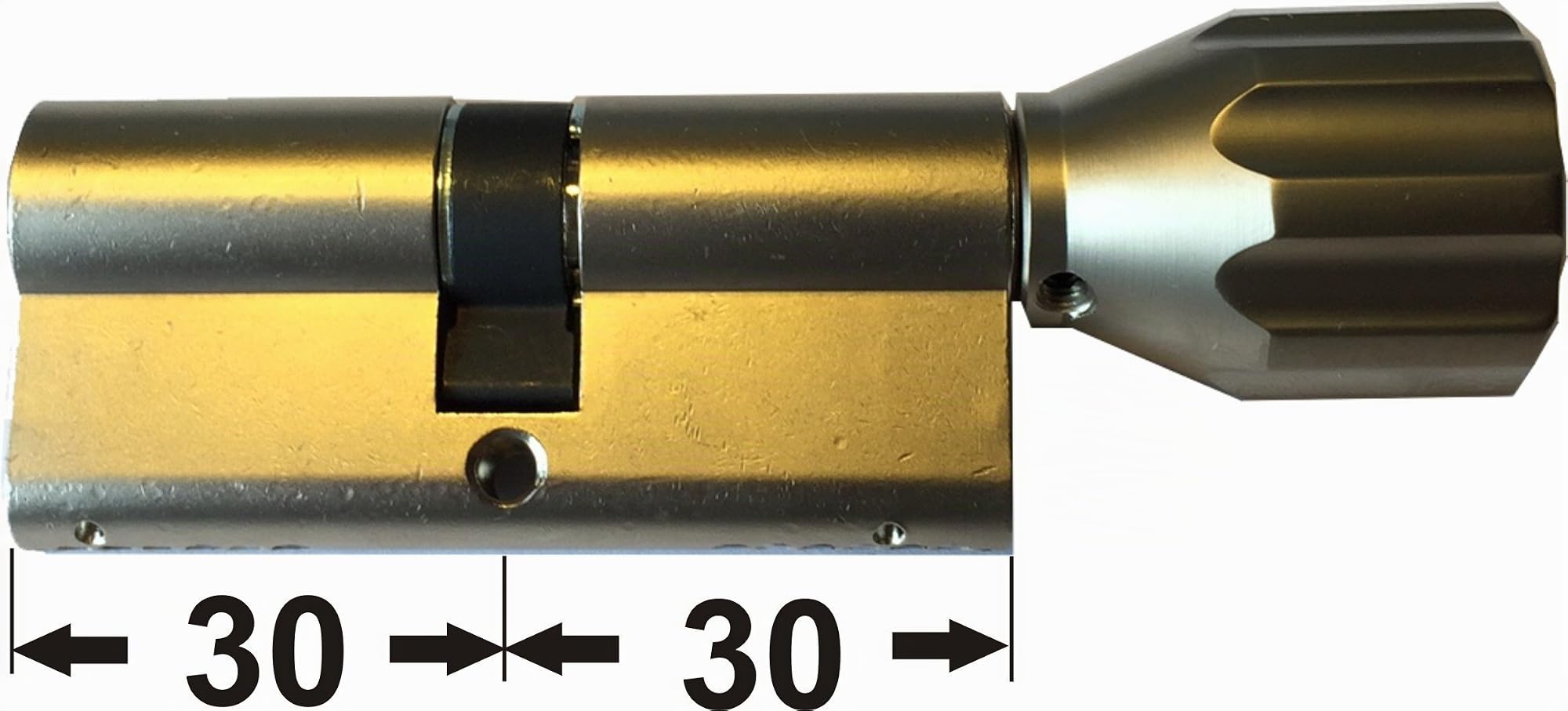 ABUS EC660 ECK660 Profil-Knaufzylinder Länge (a/b) Z30/K30mm (c=60mm) mit 6 Schlüssel, mit Sicherungskarte