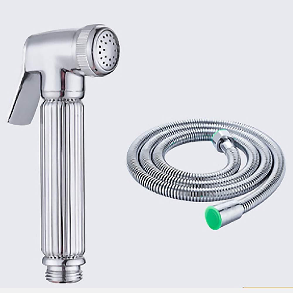 Pistola rociadora para inodoro, pistola rociadora para baño, higiene personal, rociador de bidé, boquilla para inodoro, enjuagador de pañales, pistola de agua de alta presión para el hogar, latón