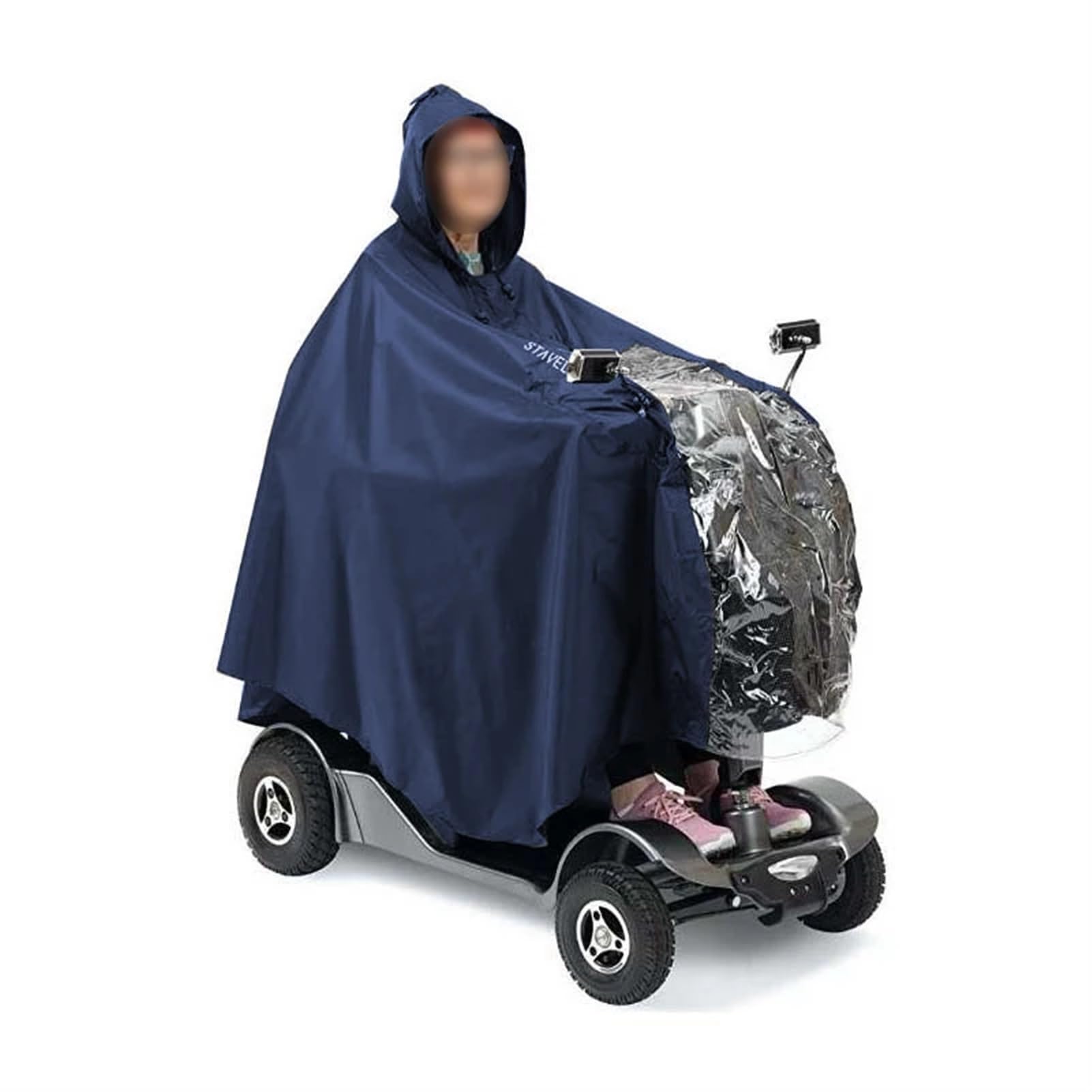 Chubasquero Poncho Impermeable Universal for Scooter de Movilidad for Personas Mayores, con Capucha y Funda Impermeable for Silla de Ruedas, for Bicicleta eléctrica y Ciclismo. Poncho Lluvia(Style 2)