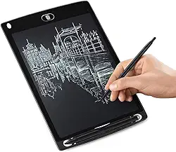 Lousa Mágica Infantil 12”, Superfície de Escrita Reutilizável, Leve e Portátil, Ideal para Desenhos e Anotações | CORES VARIADAS