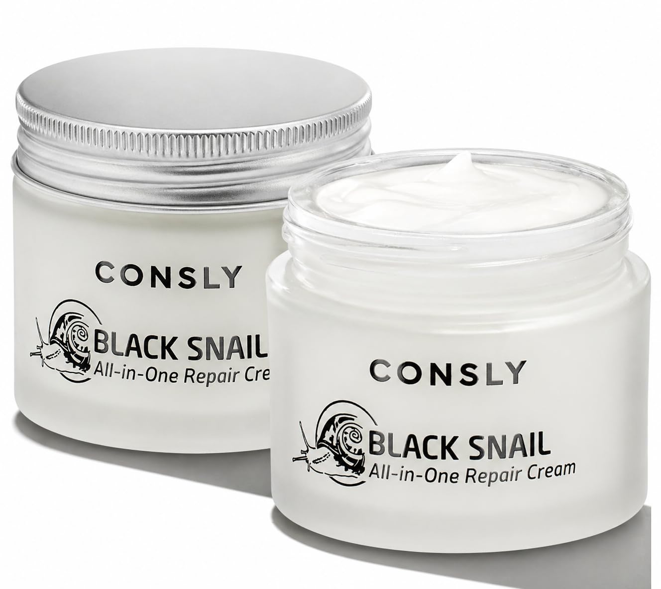 Black Snail Repair Cream – Hydrating Anti-Aging Face Moisturizer for Dry & Aging Skin, Improves Elasticity & Texture, Korean Skincare, 70ml