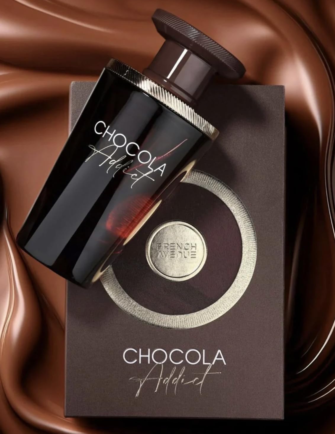 Perfume Chocola Addict EDP 100ml, Perfume Árabe Unisex de Larga Duración, Incluye Atomizador Recargable, Fragancia Dulce y Gourmand con Notas de Chocolate, Vainilla y Mandarina (Chocola Addict)