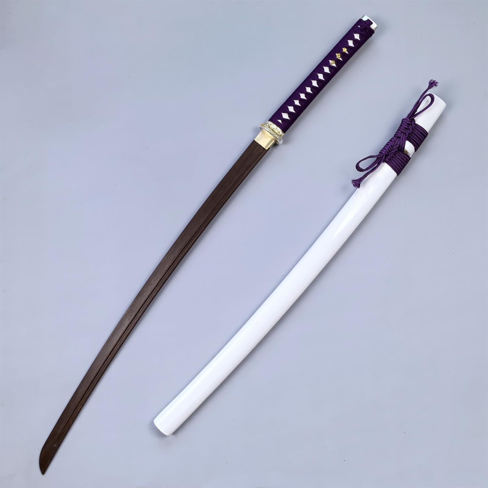 Bokken Hecho a Mano,Katana de Madera de 103cm,Espada samurái de Madera con Funda para Artes Marciales,Kendo,exhibición,decoración,Regalos