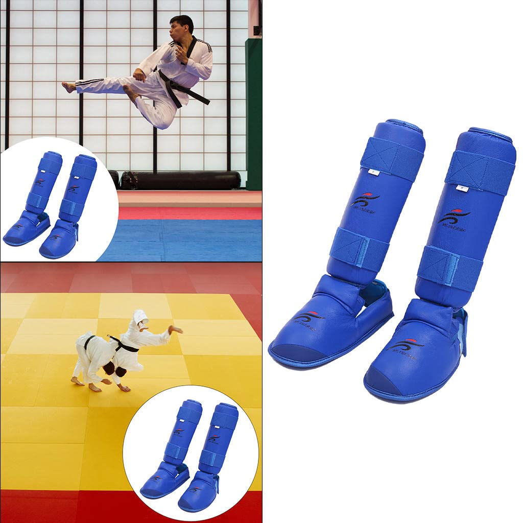 Espinilleras | Protectores de piernas de MMA para Kickboxing Boxeo en Tailandia Thai Karate Artes Marciales | Protección para pies y Empeine de