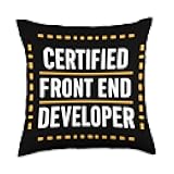 Frontend Developer Programming Coder Software Programmer Throw Pillow