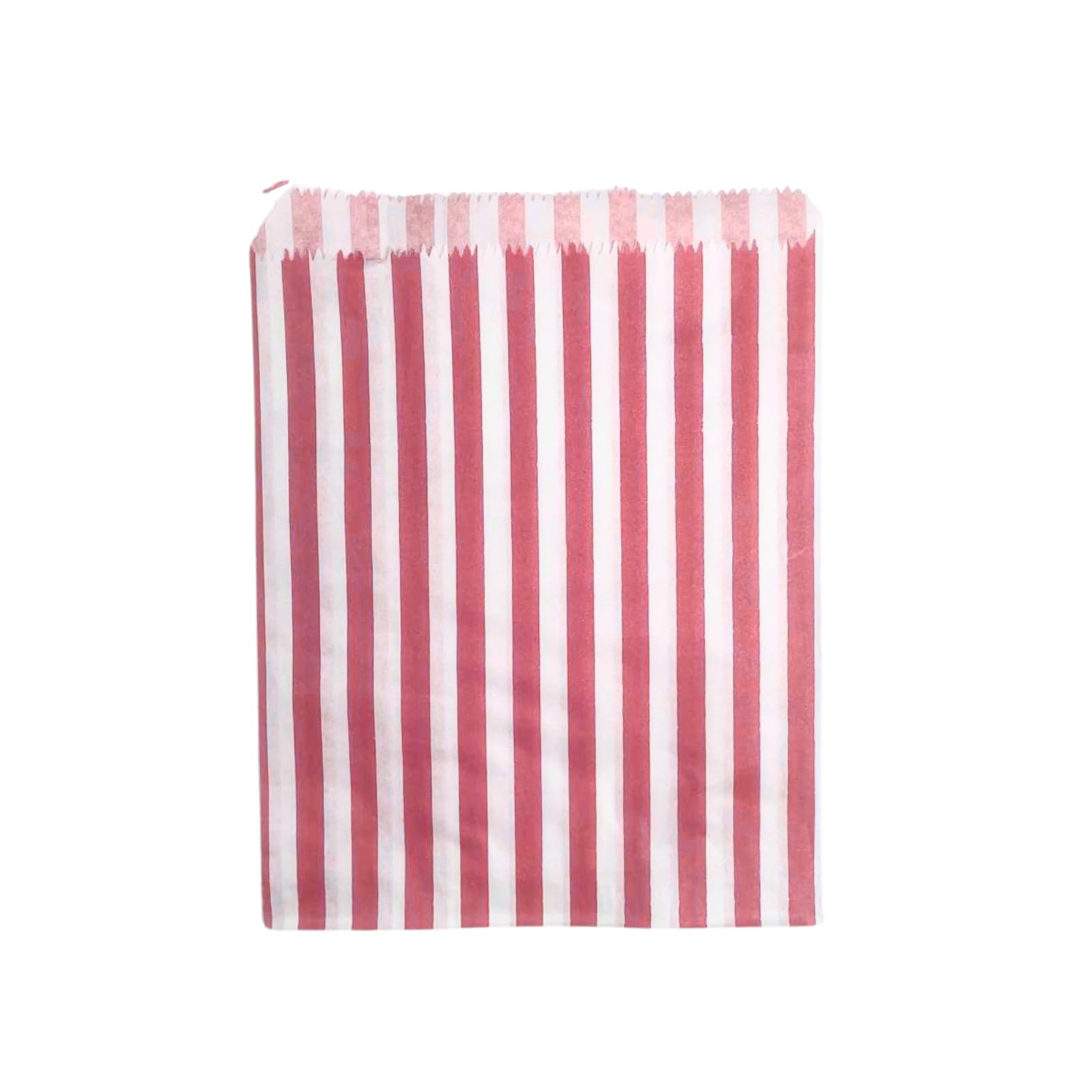 Completeshopfittings Red Pick N Mix Sweet Candy Striped Paper Treat Bags - 7X9" Pack Of 300