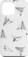 Vista 24 de Paper Airplane Pattern Pilot Plane Airport Aircraft Aviation Case for iPhone 16