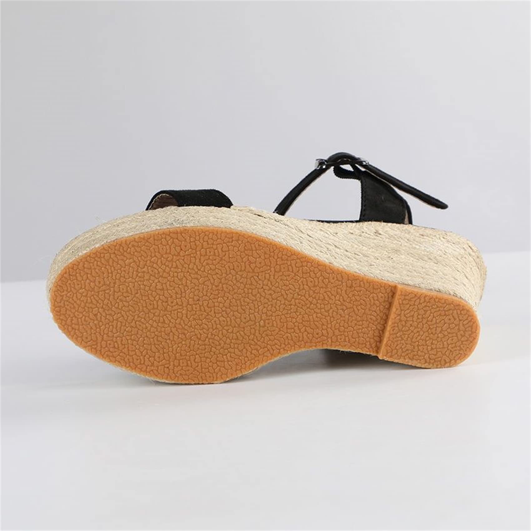 Sandali da Donna Eleganti Sandali Estivi con Plateau Espadrillas Sandali con Tacco Alto Sandali Casual Cinturino alla Caviglia Tacco Pendente Punta Aperta Scarpe Romane, US4.5/EU35