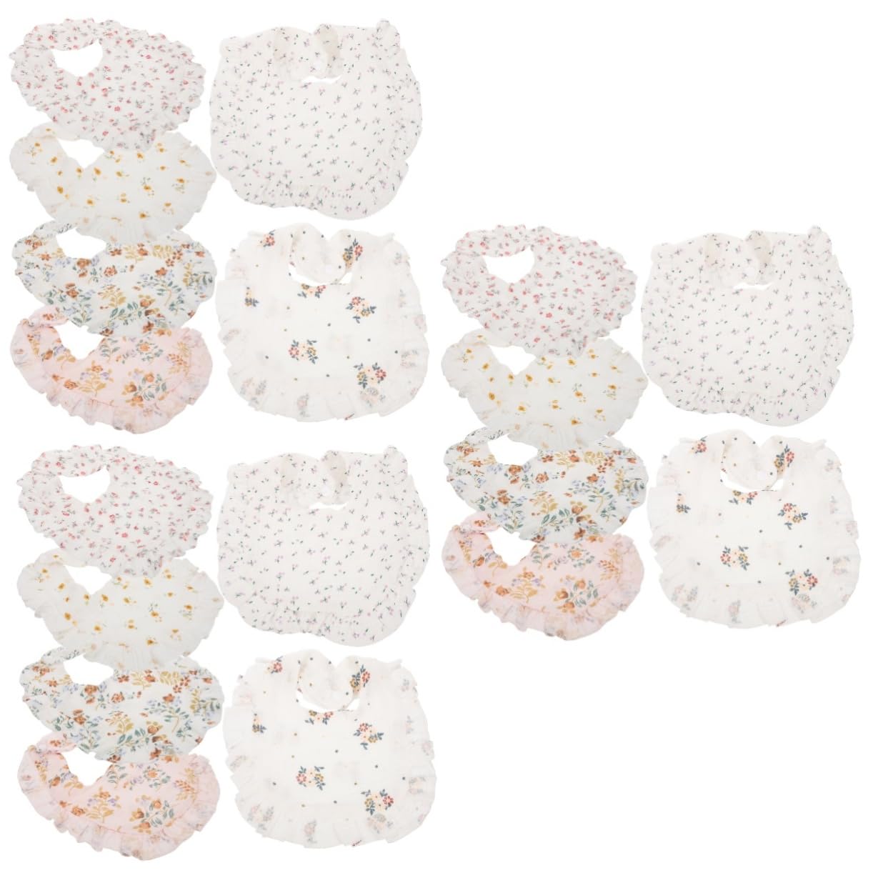 ifundom 18piezas Baberos De Algodón Para Bebés Absorbentes y Reutilizables Para Alimentación y Dentición Diseño Elegante Para y Niño