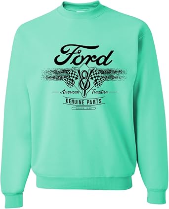 Wild Bobby Ford Motor Co Genuine Parts American Tradition Logo Cars and Trucks Crewneck Sweatshirt