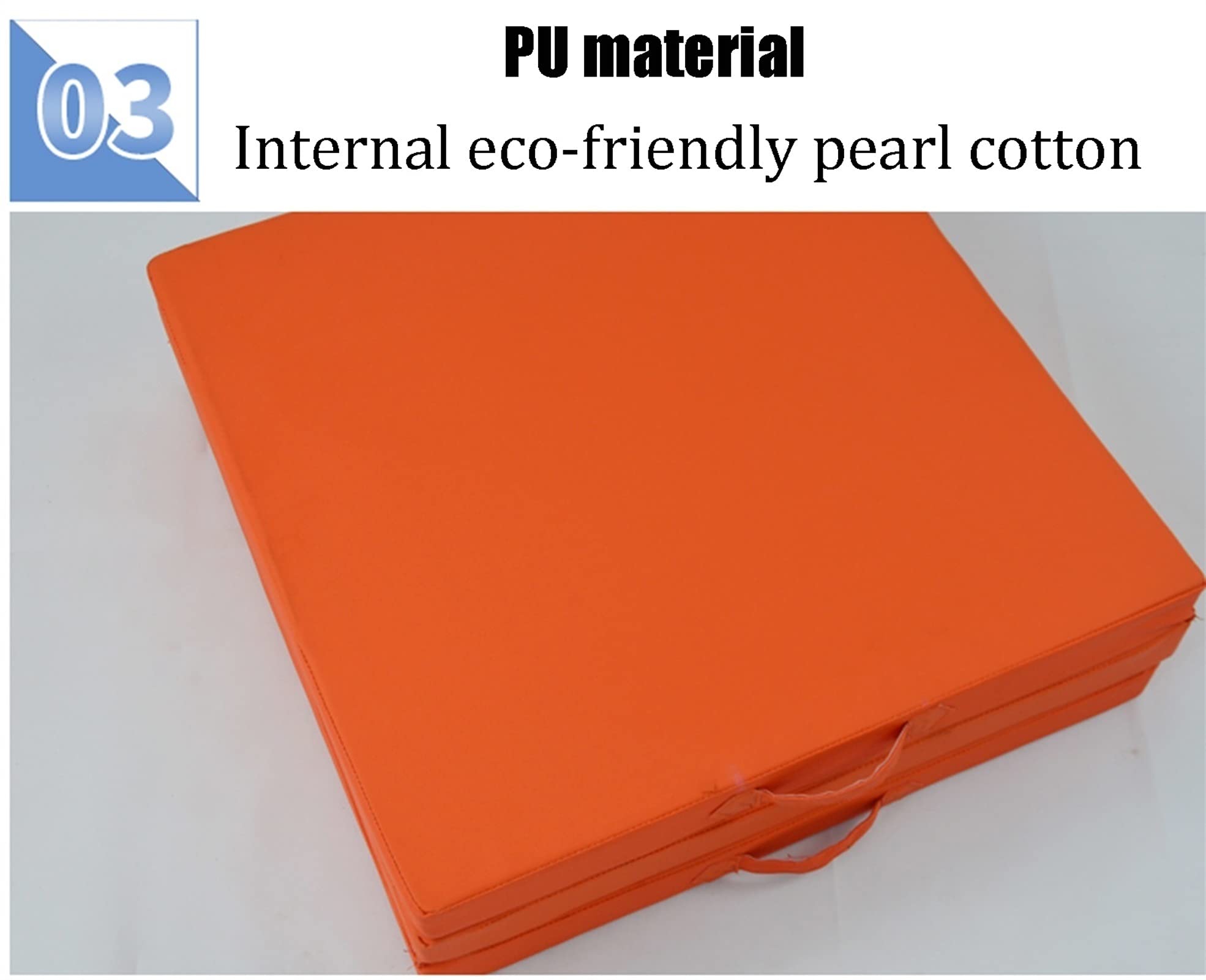 Tappetino Pieghevole Ginnastica PU. Pieghevole Gymnastics Tumbling Mat, Home Palestra Asilo Bounce Stop, 180x60x5cm (Size : 180x60x5cm)