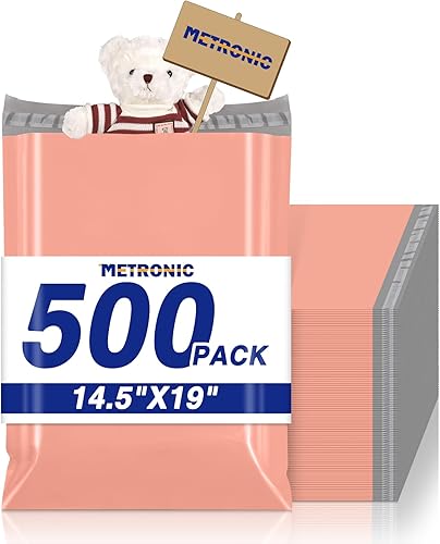 Metronic - Sobres de polietileno de 10x13, 200 unidades, bolsas de envío de tamaño mediano para ropa, bolsas de polietileno grandes, sobres de