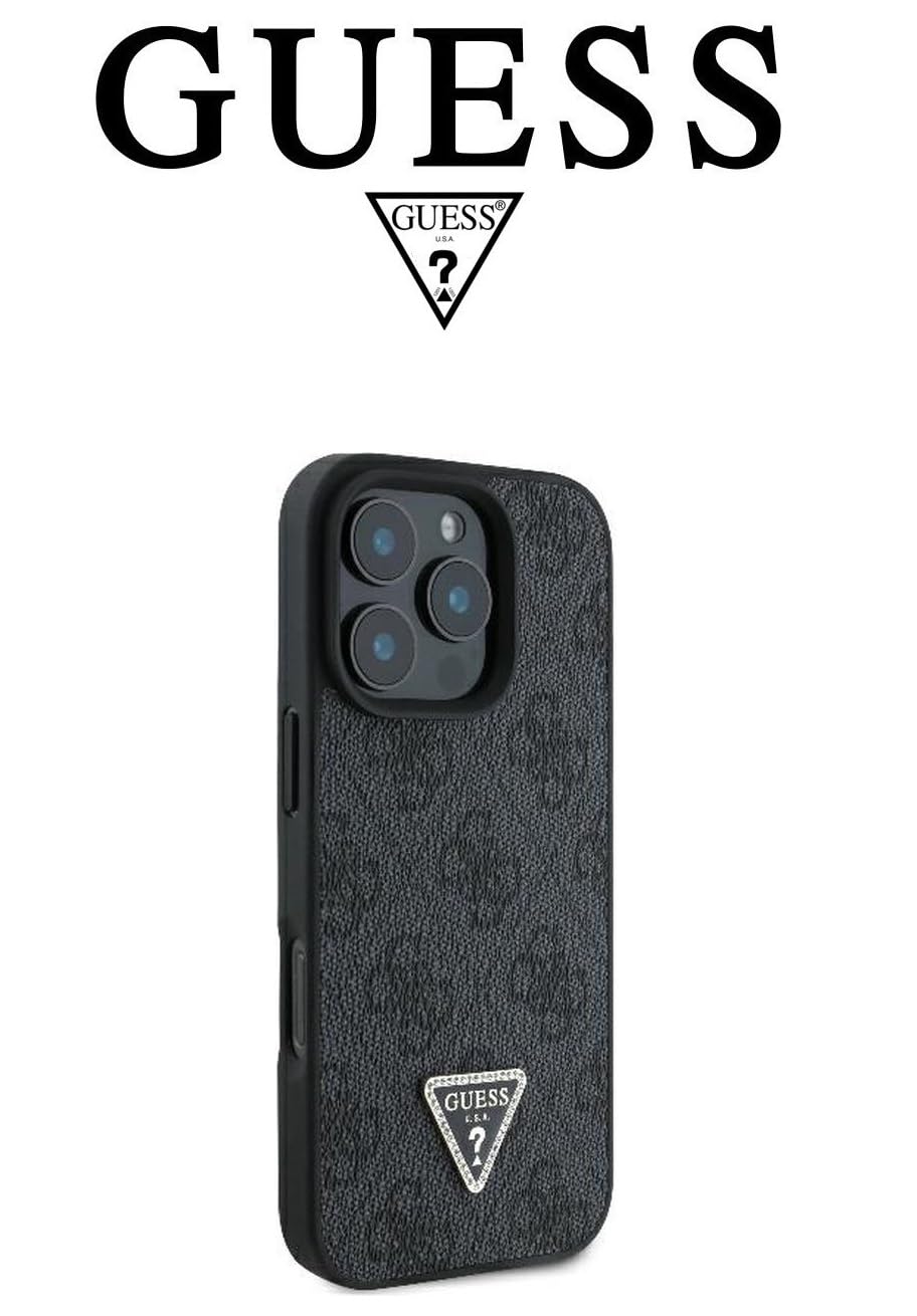 Custodia Guess Per IPhone 16 Pro 6,3'' Con Logo Metallo, Nera, A Libretto Con Tasche E Supporto - 2