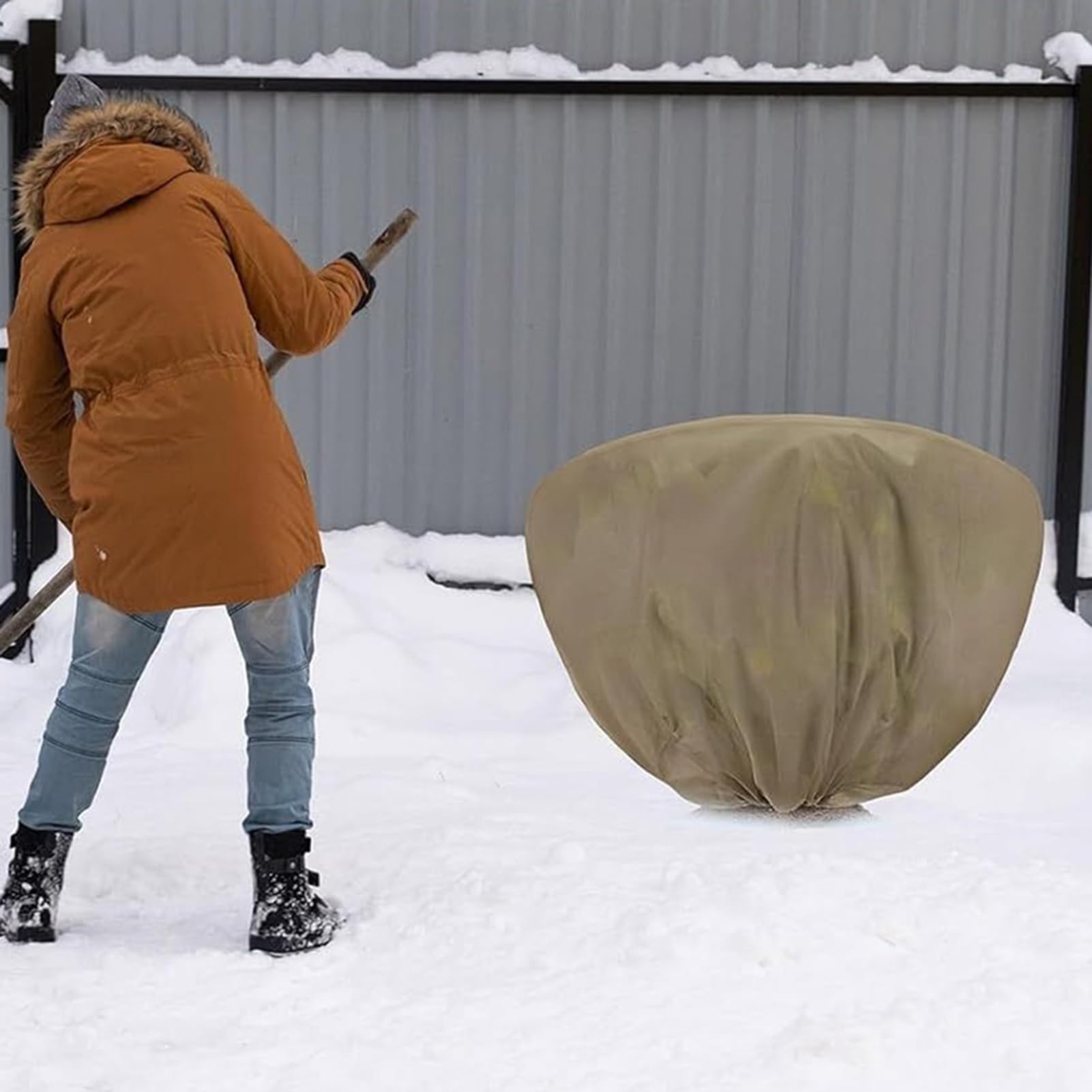 Coperte antigelo per piante all'aperto - per piante invernali protezione | contro il congelamento, giacca per clima freddo 6 pezzi | Coperte gelate per alberi invernali con