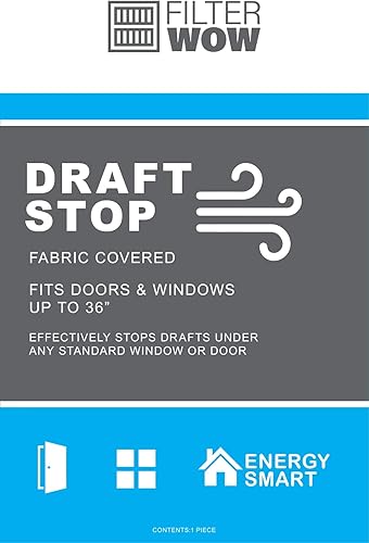 Miniatura 6 de Tapón de serpiente para puerta  Bloqueador de huecos de ventana y puerta para sello de puerta inferior y alféizares de ventana para uso durante todo