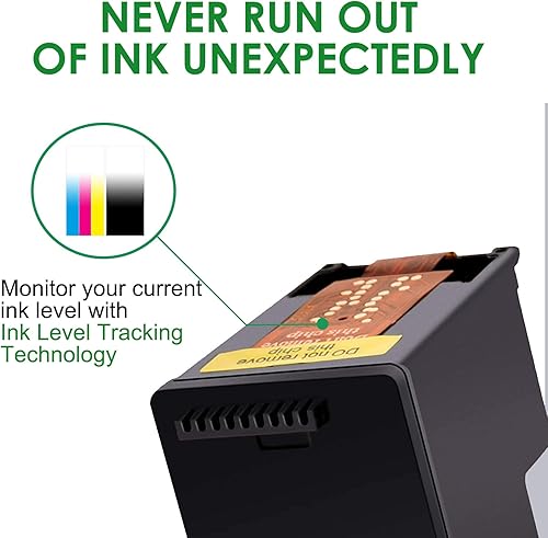 Miniatura 6 de Cartucho de tinta remanufacturado de repuesto para HP Ink 63 XL 63XL (negro, 1 unidad) funciona con HP63 3830 4650 4652 4655 5200 5252 5255 5258