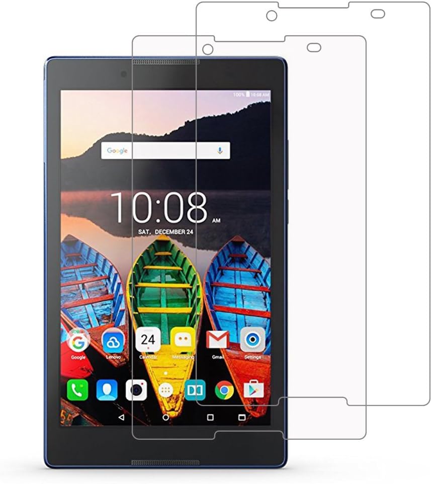 [Pack of 2] Lenovo Yoga TAB 3 8 Screen Protector, Gzerma Ultra HD Clear Shatterproof [Case Friendly] Front Protective Film Cover for Lenovo TAB3 8.0 Inch Tablet