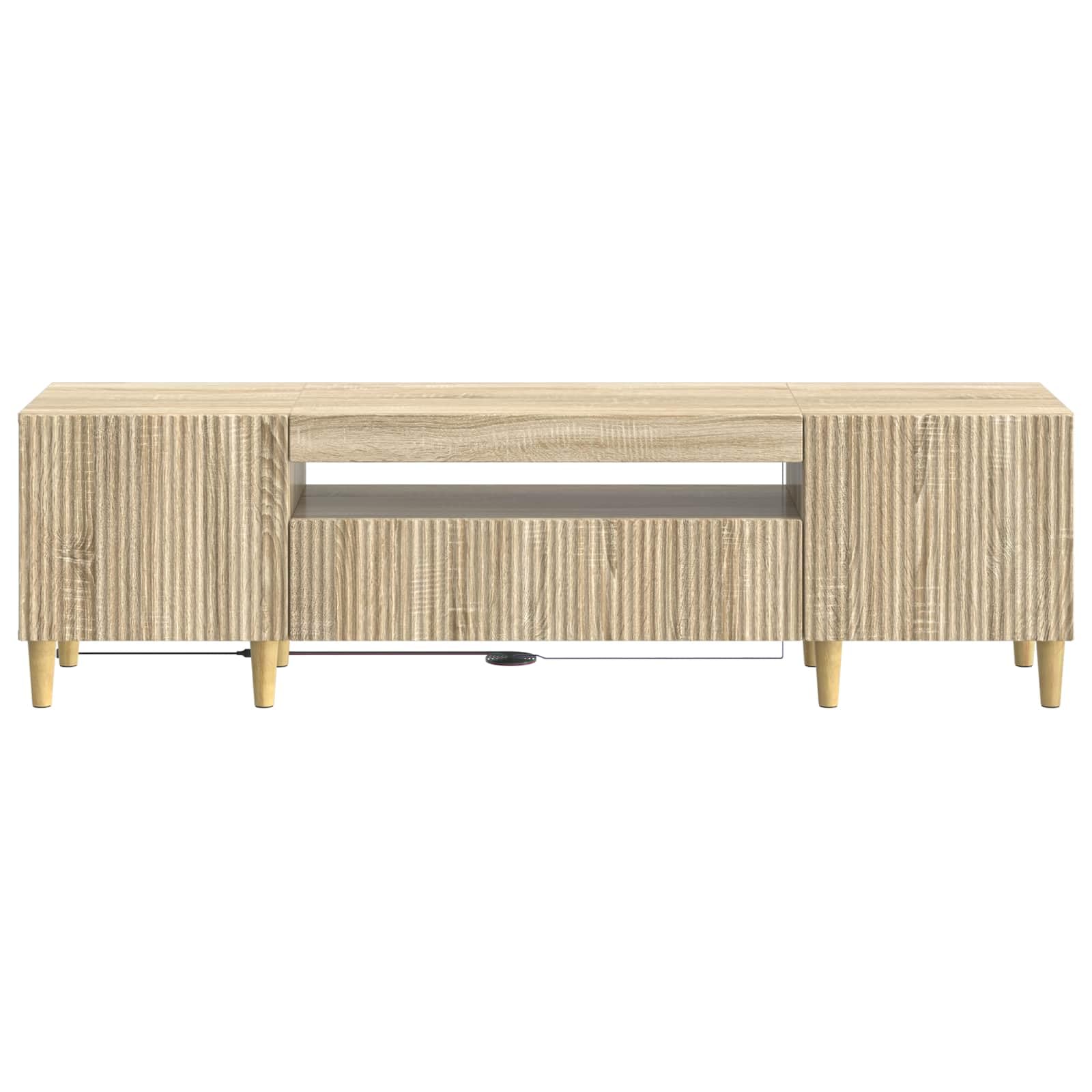 Mueble TV LED Roble Sonoma Madera Ingenieria