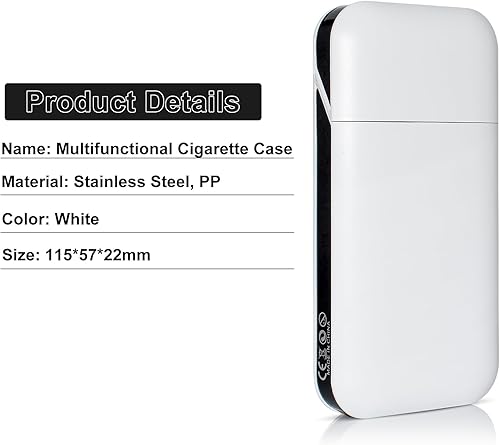 Miniatura 7 de Zelbuck Almacenamiento de papel extra grande del Pre-Rollo, caja blanca simple, capacidad grande del 110MM